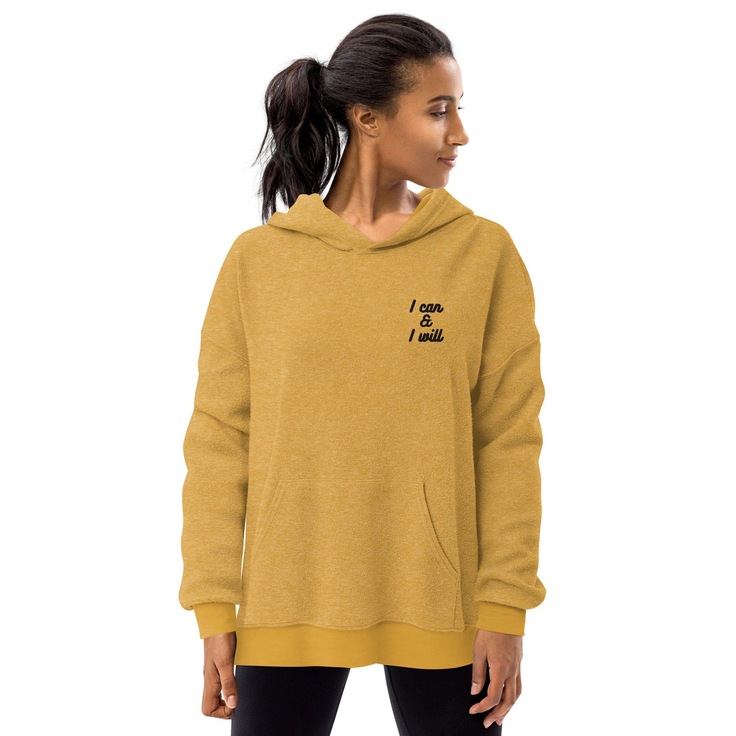 Affirmation Unisex sueded fleece hoodie