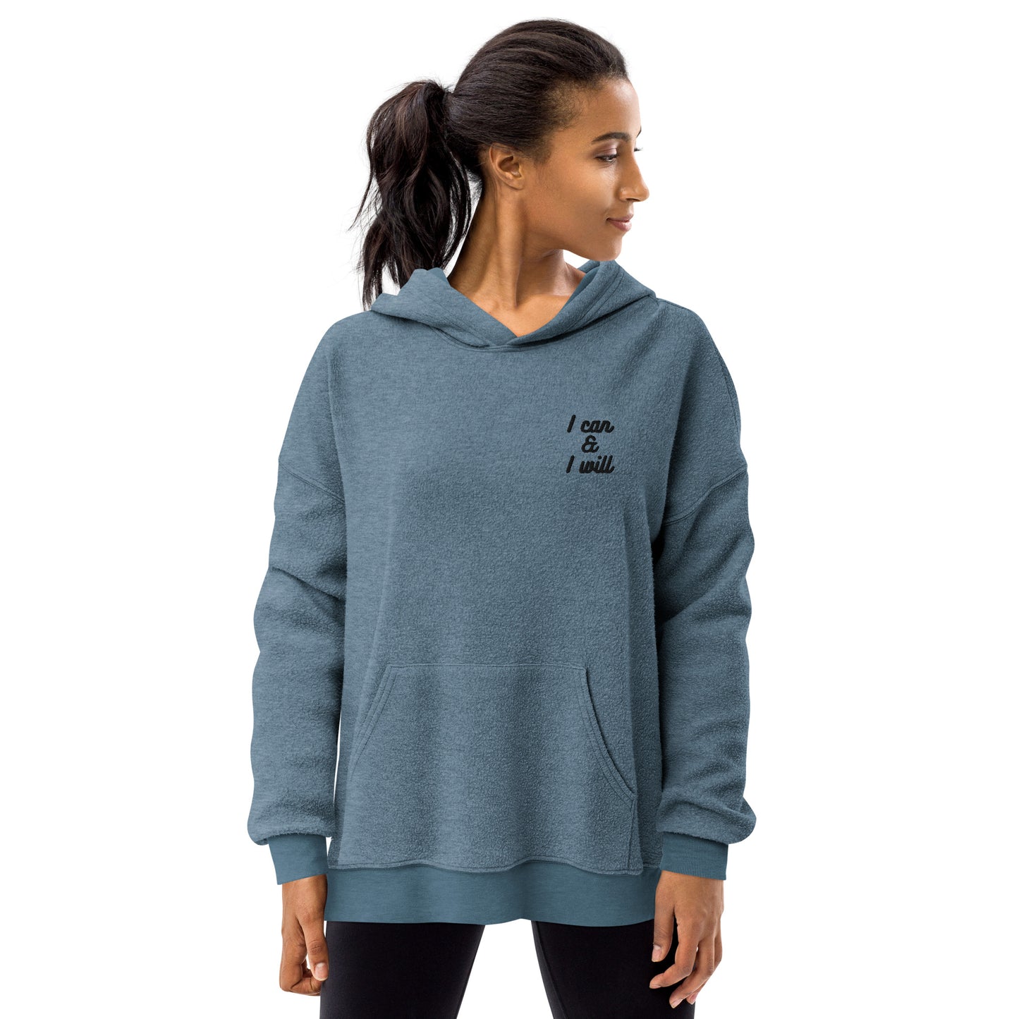 Affirmation Unisex sueded fleece hoodie